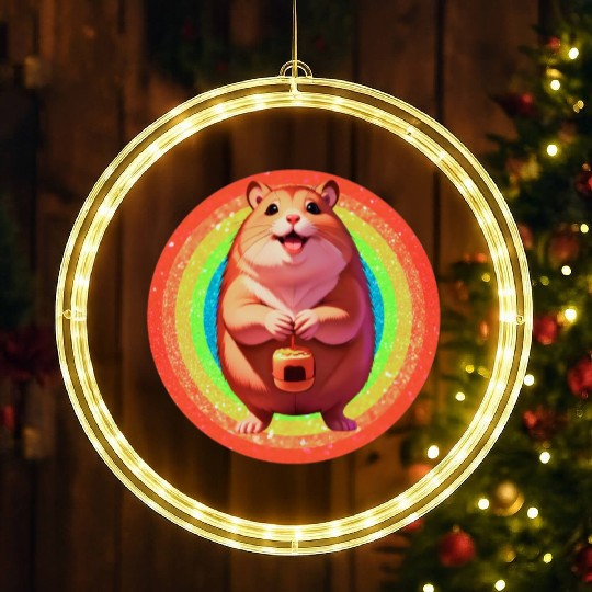 Capybara: Nature's Gentlle Giiant LED Christmas Window Lights