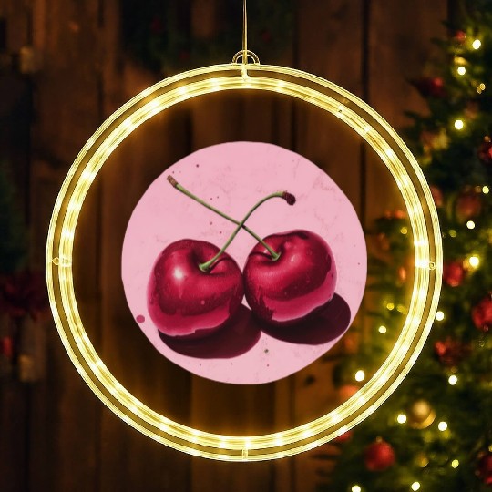 Realistic Cherry LED Christmas Window Lights
