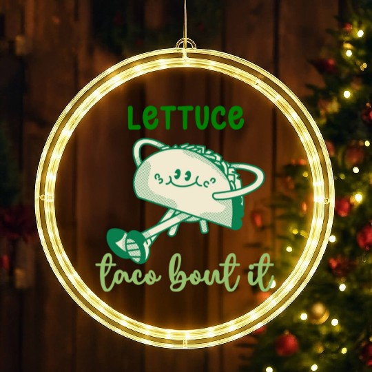 Lettuce Taco Bout It LED Christmas Window Lights