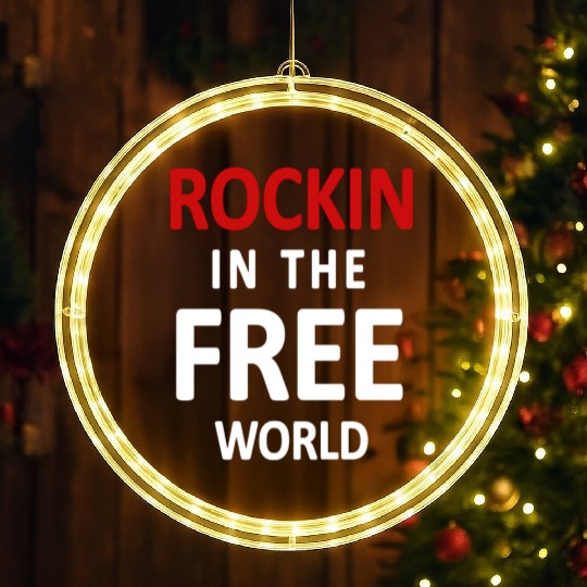 Neil Young Rockin In The Free World LED Christmas Window Lights