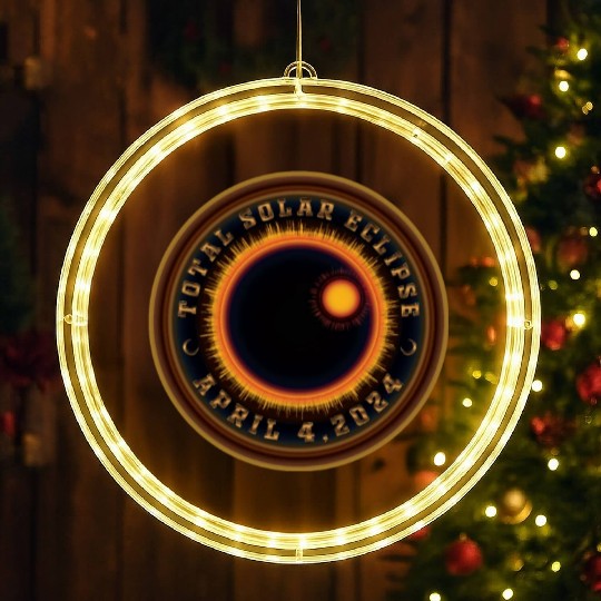 Total Solar Eclipse 2024 - Science LED Christmas Window Lights