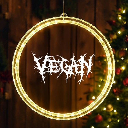 Vegan Death Metal Goth Style FTA Lifestyle FTP LED Christmas Window Lights