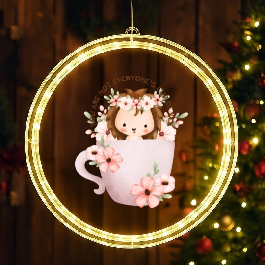 Lion s Cup of Tea LED Christmas Window Lights