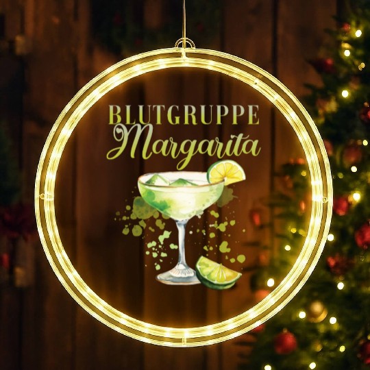 Blutgruppe Margarita Tequila Stag Party LED Christmas Window Lights