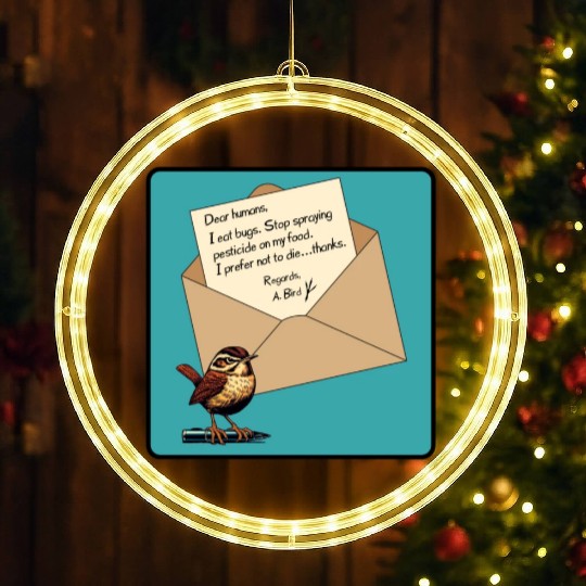 Cute Little Angry Bird Design LED Christmas Window Lights