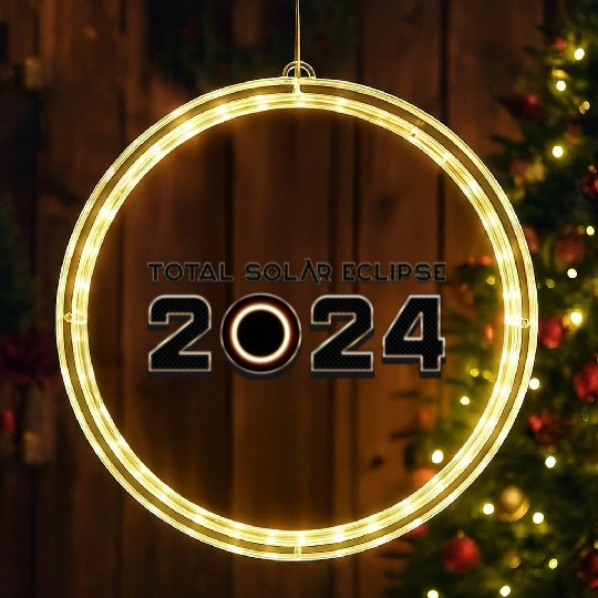 2024 Total Solar Eclipse - Science LED Christmas Window Lights