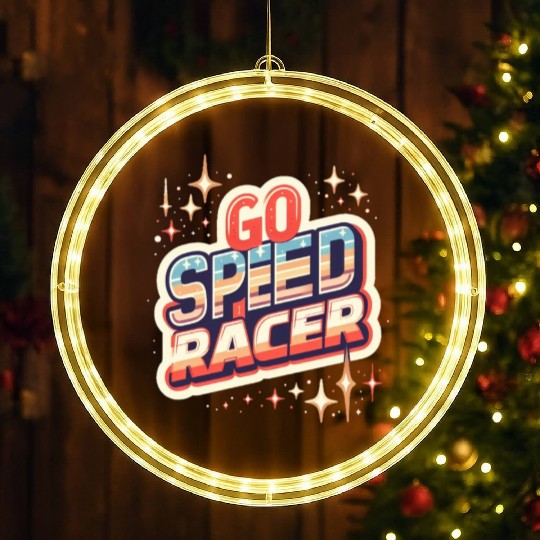 Go speed racer LED Christmas Window Lights