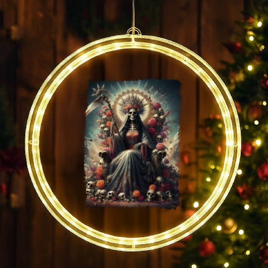 La Santa Muerte Saint Death LED Christmas Window Lights