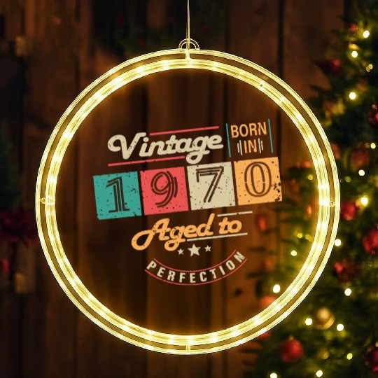 Original 1970's Vintage - 1970's Birthday Gift LED Christmas Window Lights