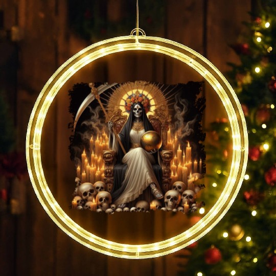 La Santa Muerte Saint Death LED Christmas Window Lights