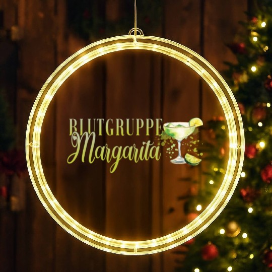 Blutgruppe Margarita Tequila Stag Party LED Christmas Window Lights