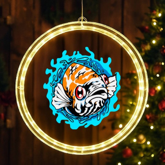 Bass Fishing Productions Merch Bruce LED Christmas Window Lights