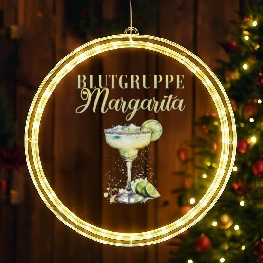 Blutgruppe Margarita Tequila Stag Party LED Christmas Window Lights