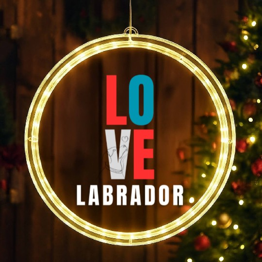 Labrador Love | Dog Lover LED Christmas Window Lights