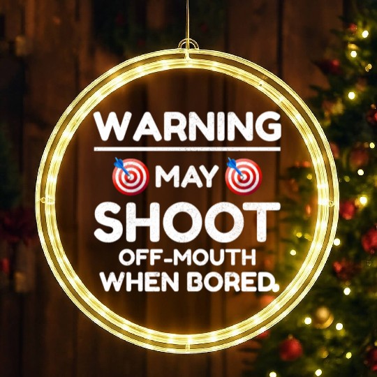 Archery Targets Archer Bullseye Shooting Sport LED Christmas Window Lights