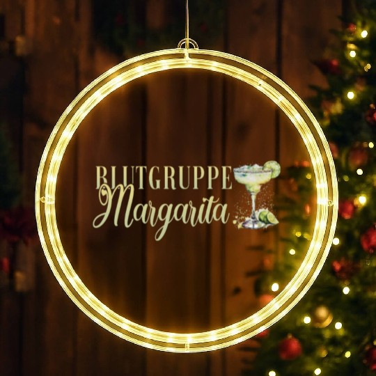 Blutgruppe Margarita Tequila Stag Party LED Christmas Window Lights