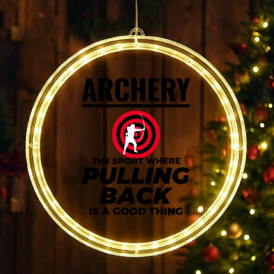 Archery Targets Archer Bullseye Shooting Sport LED Christmas Window Lights
