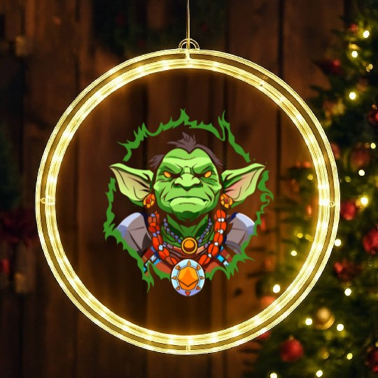 Green Goblin LED Christmas Window Lights