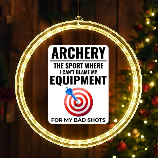 Archery Targets Archer Bullseye Shooting Sport LED Christmas Window Lights