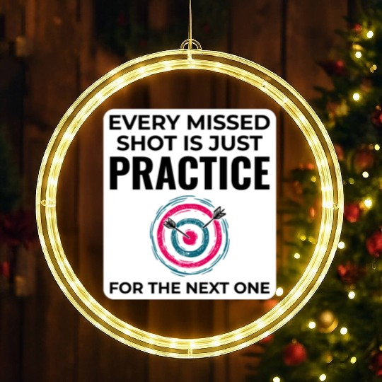 Archery Targets Archer Bullseye Shooting Sport LED Christmas Window Lights