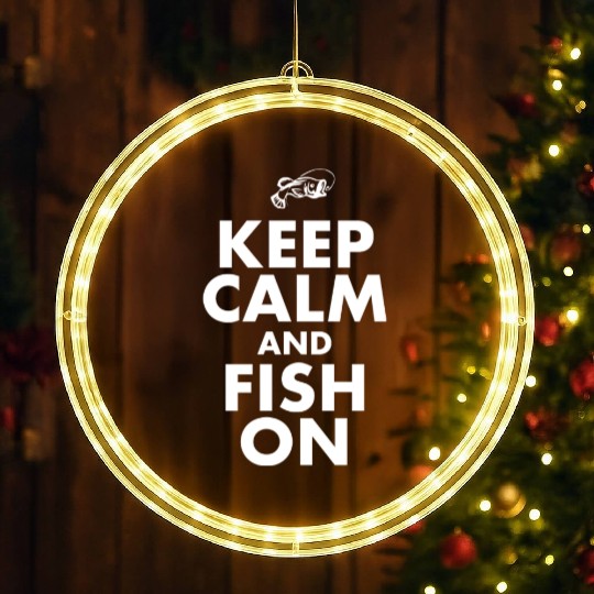 Fishing LED Christmas Window Lights