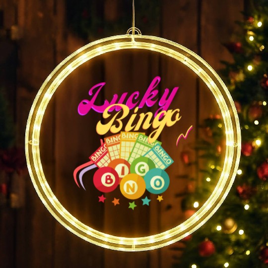 Lucky bingo LED Christmas Window Lights