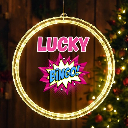 Lucky bingo LED Christmas Window Lights