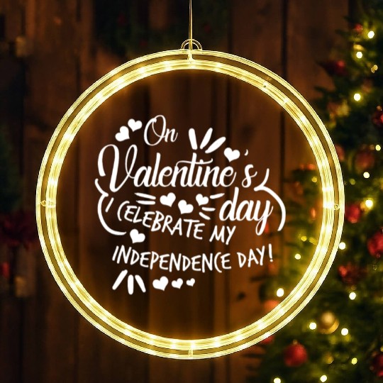 Valentine's Day Independent Single LED Christmas Window Lights