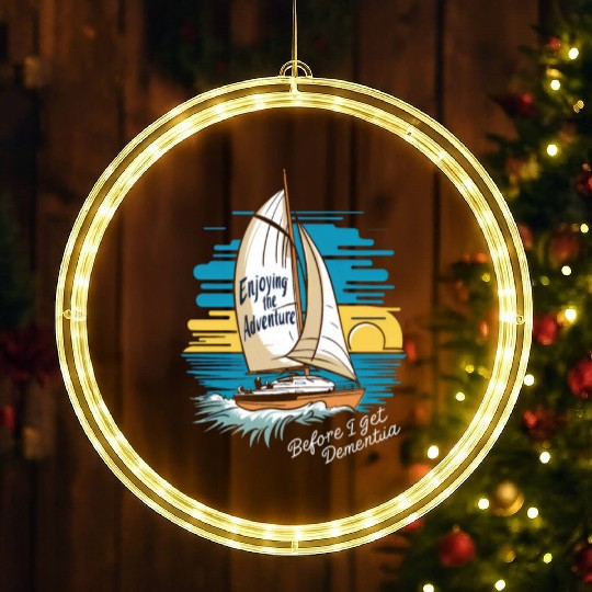 Enjoying the Adventure Before I Get Dementia LED Christmas Window Lights