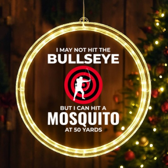 Archery Targets Archer Bullseye Shooting Sport LED Christmas Window Lights