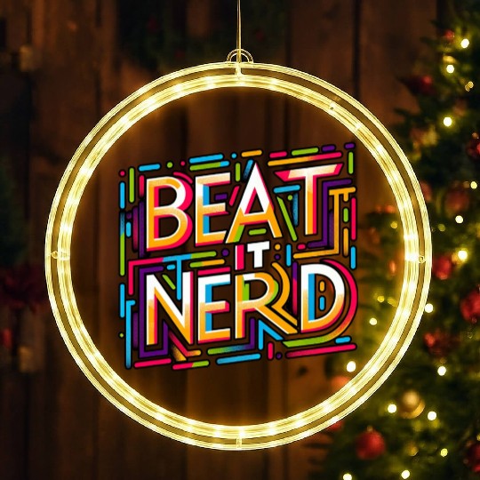 Beat it Nerd 14 LED Christmas Window Lights