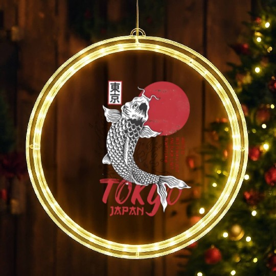 koi fish tokyo japan anime japanese LED Christmas Window Lights