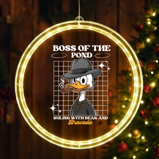 Donald Duck: Boss of the Pond LED Christmas Window Lights