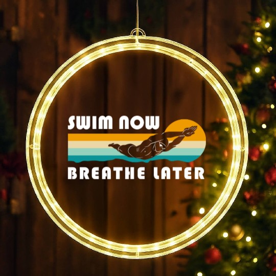 Swimming Pool Swimming Trunks LED Christmas Window Lights