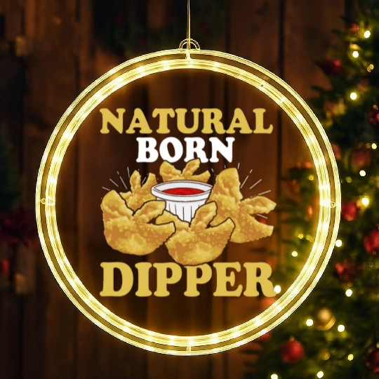 Natural Born DipperFunny Crab Rangoon LED Christmas Window Lights