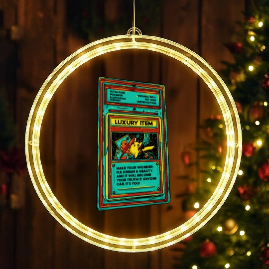 Poke Item Card LED Christmas Window Lights