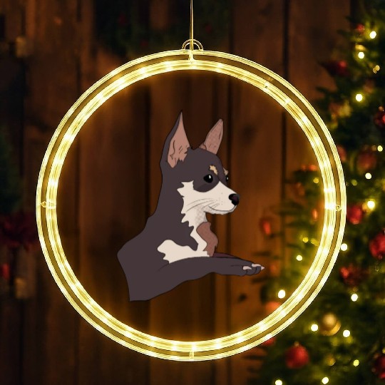 Adorable Chihuahua LED Christmas Window Lights