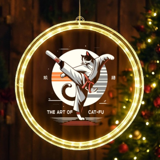 Kung Fu Chinese Kung Fu Asian Kung Fu Self defense LED Christmas Window Lights