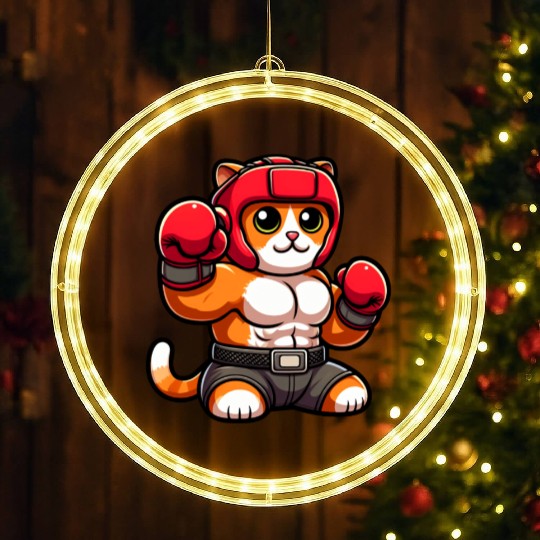 Red Band Fighter Cub LED Christmas Window Lights