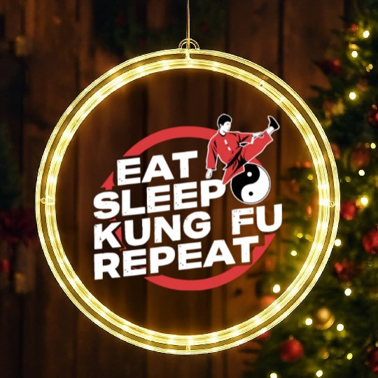 Kung Fu Chinese Kung Fu Asian Kung Fu Self defense LED Christmas Window Lights