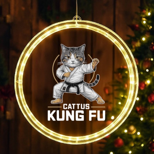 Kung Fu Chinese Kung Fu Asian Kung Fu Self defense LED Christmas Window Lights