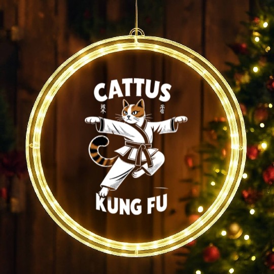 Kung Fu Chinese Kung Fu Asian Kung Fu Self defense LED Christmas Window Lights
