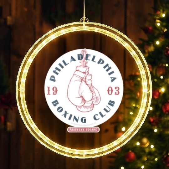 Philadelphia Boxing Club 1903 Sticker LED Christmas Window Lights