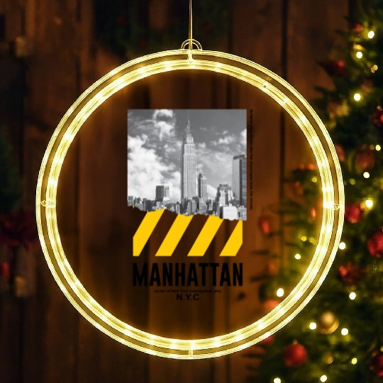 Manhattan NYC LED Christmas Window Lights