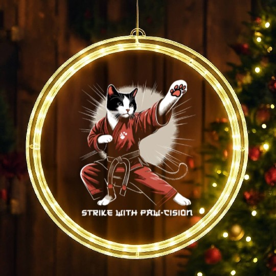 Kung Fu Chinese Kung Fu Asian Kung Fu Self defense LED Christmas Window Lights