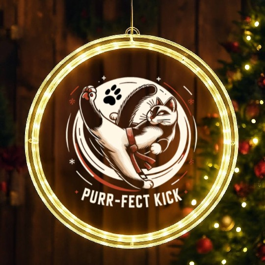 Kung Fu Chinese Kung Fu Asian Kung Fu Self defense LED Christmas Window Lights