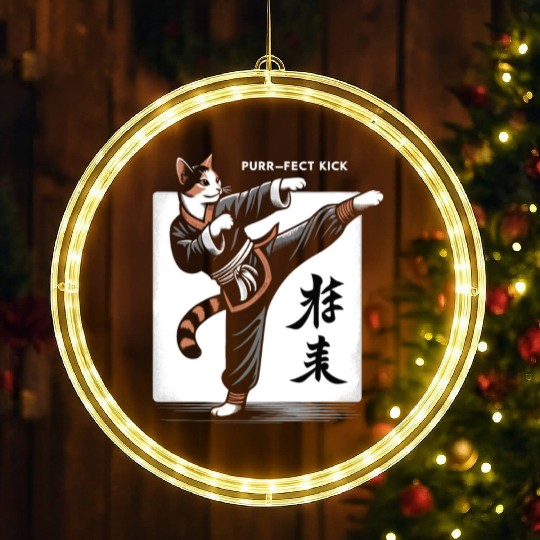 Kung Fu Chinese Kung Fu Asian Kung Fu Self defense LED Christmas Window Lights