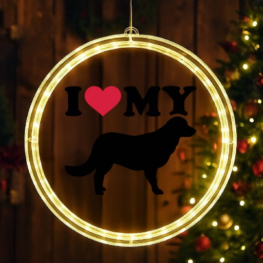 I love my Flat Coated Retriever LED Christmas Window Lights