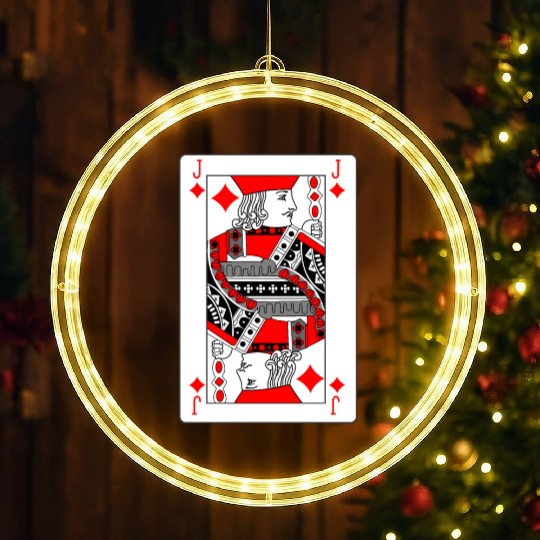 jack Playing card LED Christmas Window Lights