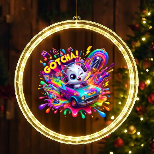 Galactic Vibes: Plosion of Splashes - GoTcha! LED Christmas Window Lights